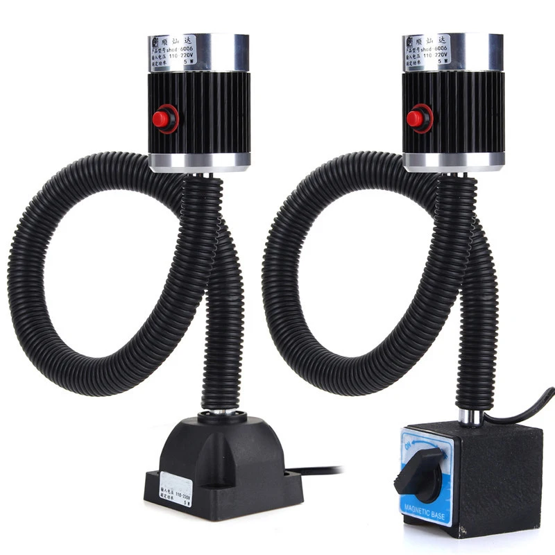 

5W LED Desk Lamp 110V-220V CNC Machine LED Table Lamp Light Magnetic Fixed Base Aluminum Alloy Working Tool For CNC Machine