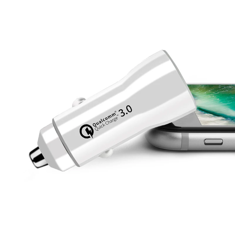 Зарядное устройство для быстрой зарядки автомобиля USB зарядное устройство адаптер питания 12-24 В 3.1A Зажигалка на электропитании 2 порта Автомобильный Стайлинг