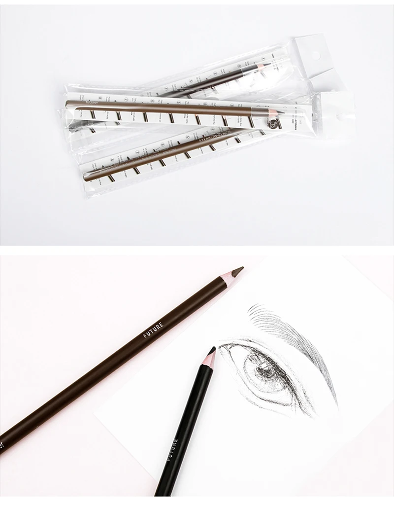 10 цветов карандаш для бровей долговечный водонепроницаемый Micro Blading твердый сердечник карандаш черный коричневый глаз бровей ручка инструмент для макияжа Comestics