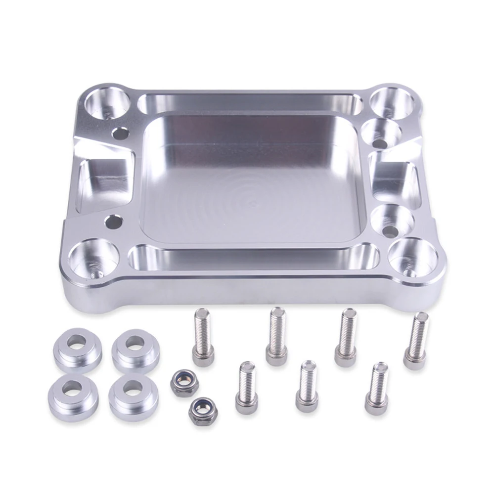 

Durable Modified Silver Practical Accessories Gear Lever Base Rustproof Shifter Box Plate Aluminum Motor For Honda For Civic