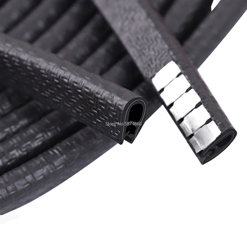Car Door Anti Scratch Protector Strips Auto Sealing Guard Trim Automobile Door Edge Stickers Decorative Protector Seal Strip 10m car stickers,car door edge guards,car door stickers,carbon fiber sticker,car reflective stickers,car door protector,car wheel rim strip,car door seal strip,car threshold protector,car door anti collision strip