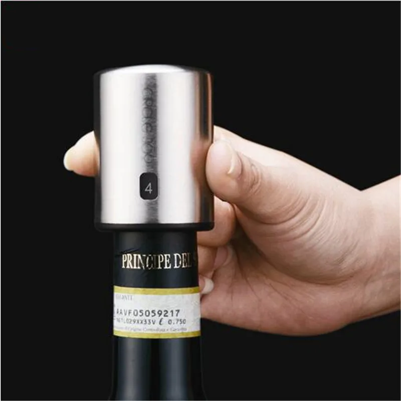 Youpin Circle Joy Stainless Steel Portable Fast DecanterWine Stopper 2 IN 1 Suit Wine Vodka Mini Wake-up UtensilStopper (2)