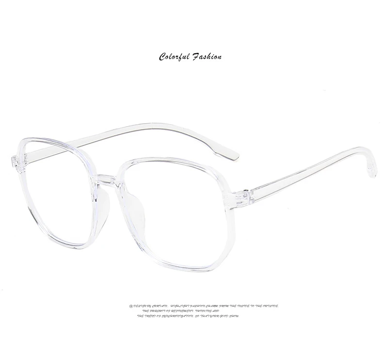 Fashion Transparent Computer Glasses Frame Women Men Anti Blue Light Square Eyewear Blocking Glasses Spectacle Eyeglasses Trend (12)