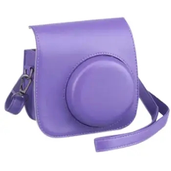 

PU Leather Instant Camera Bag Case with Strap for Fujifilm Instax Mini 8/mini 9/mini 8+ Pink/Blue/Purple/Green/Black Camera Bag