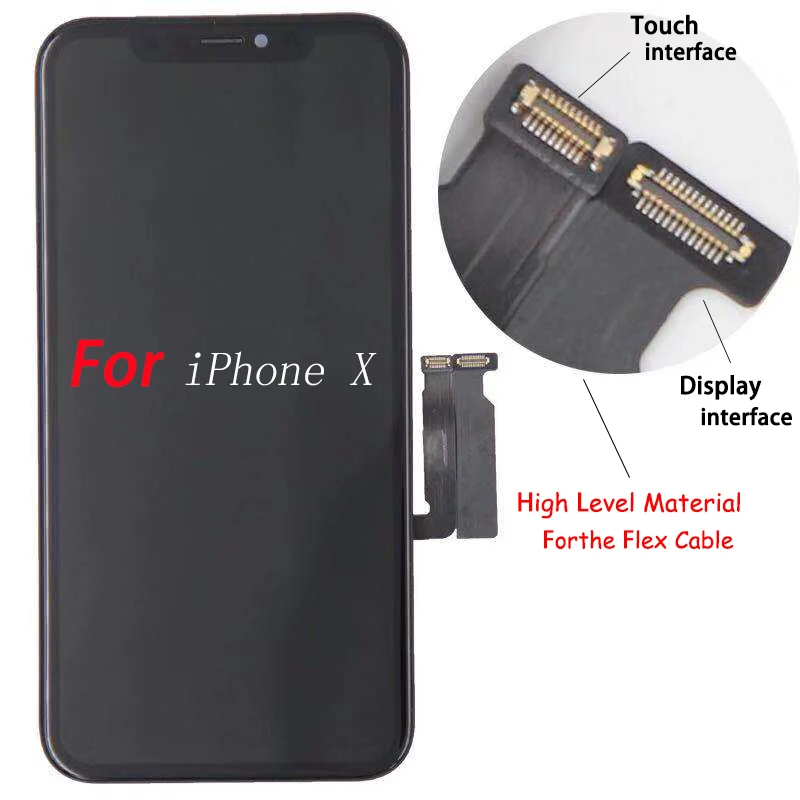 AAA++ LCD Display for iPhone X XR 8 Plus 8 7 7Plus LCD Digitizer Assembly 3D Touch Display No Dead Pixel