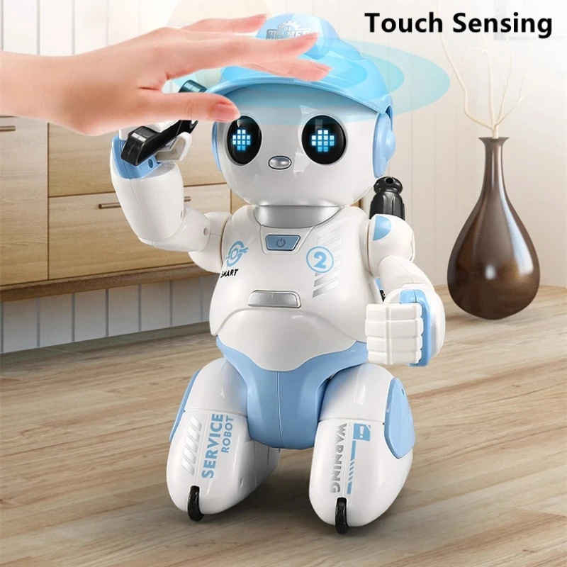 Intelligent Programming Auto Demo RC Robot Touch Sensing Slide Walking Dance Sing Deliver Function Infrared Remote Control Toy's 3