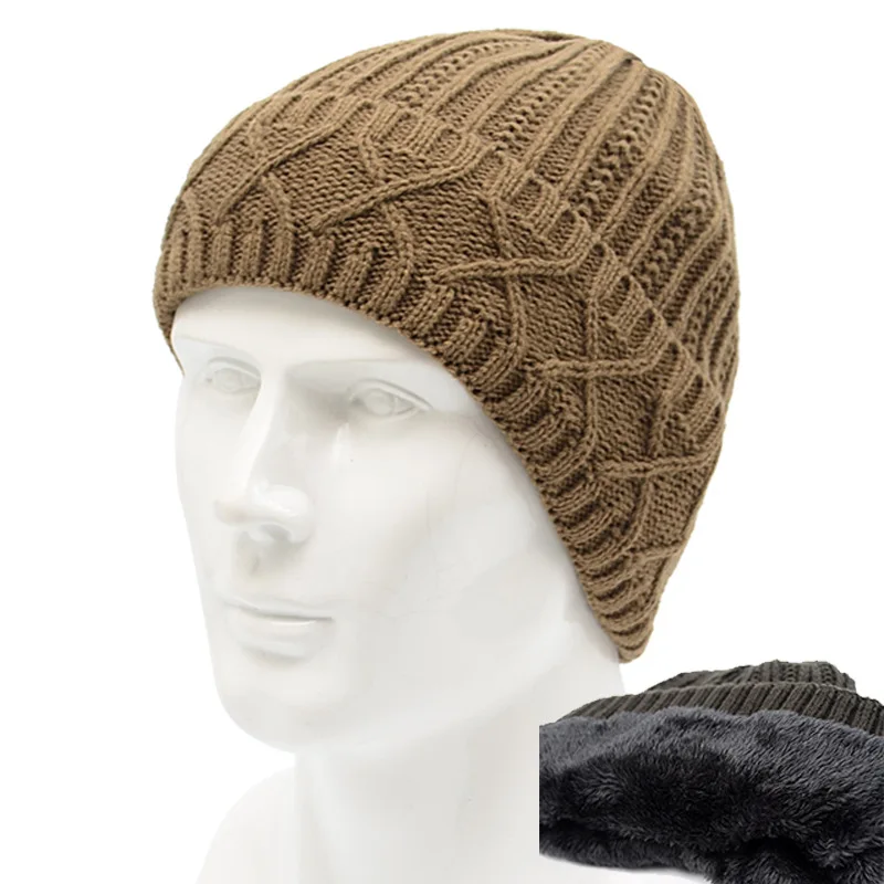 

Men's Beanie Hat Winter Warm Camouflage Pullover Caps Knitting Hat for Sports Outdoor Bonnet Ladies Casual Cap gorro invierno