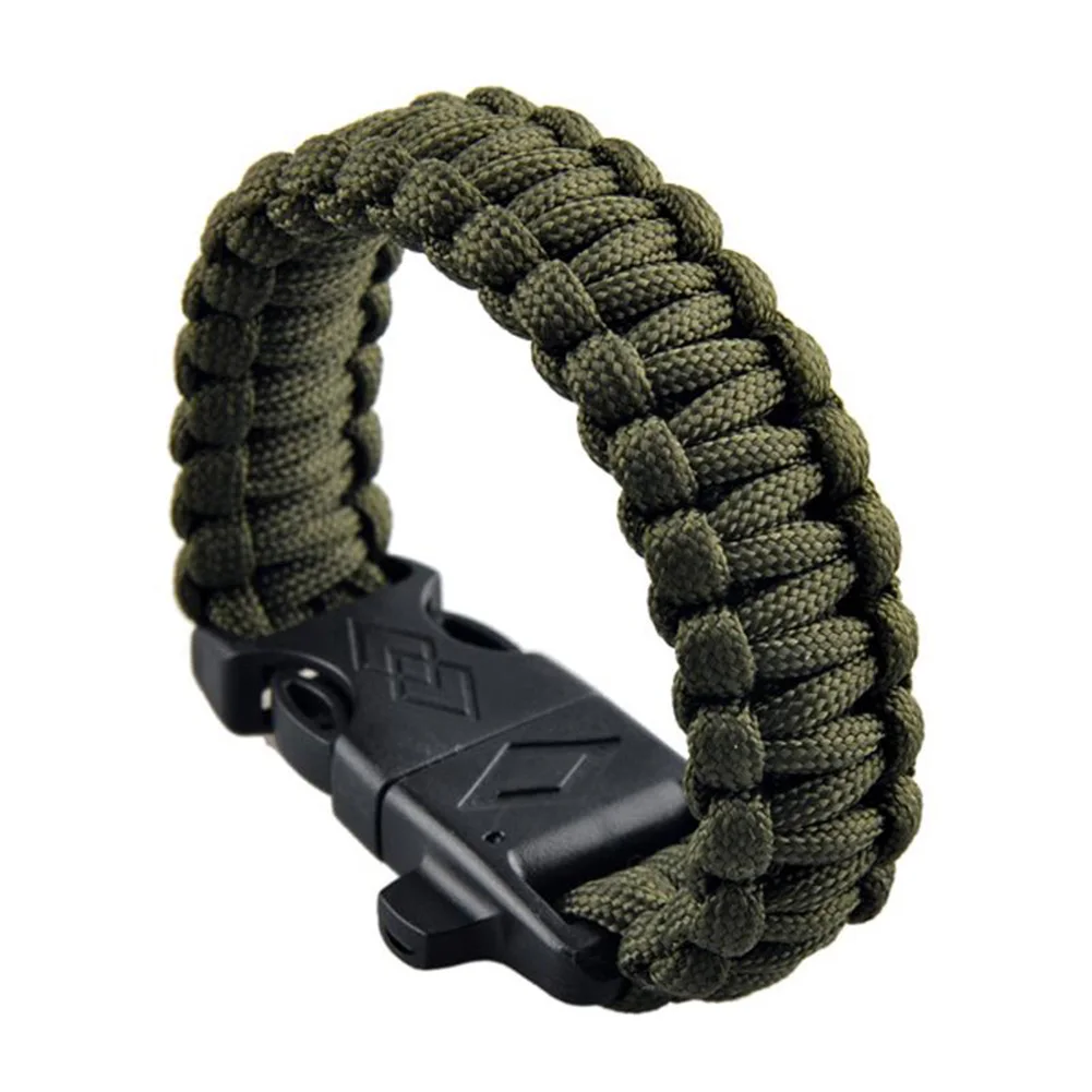 

Artificial woven whistle bracelet seven core umbrella rope escape outdoor escape supplies