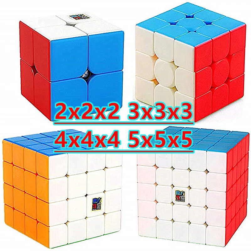 5x5x5 MoYu Meilong Magic Speed Cube Professional Twist Puzzle Toys Black Cubes 