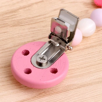

Baby Kids Silicone Chain Clip Holders Flower Pacifier Soother Nipple Leash Strap QX2D