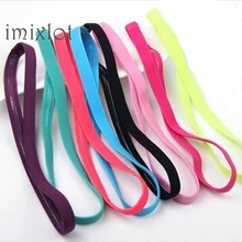 Распродажа, новинка, 1 шт., тонкая спортивная эластичная повязка на голову, лента для волос в виде софтбола, резиновая, нескользящая, Женские аксессуары, повязка, резинка для волос