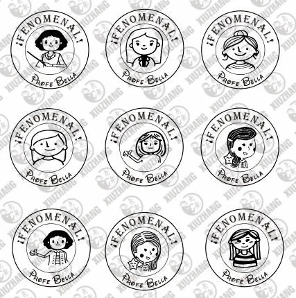 Teacher Stamp personalized name stamp self inking 40mm for Teacher gift school assessment