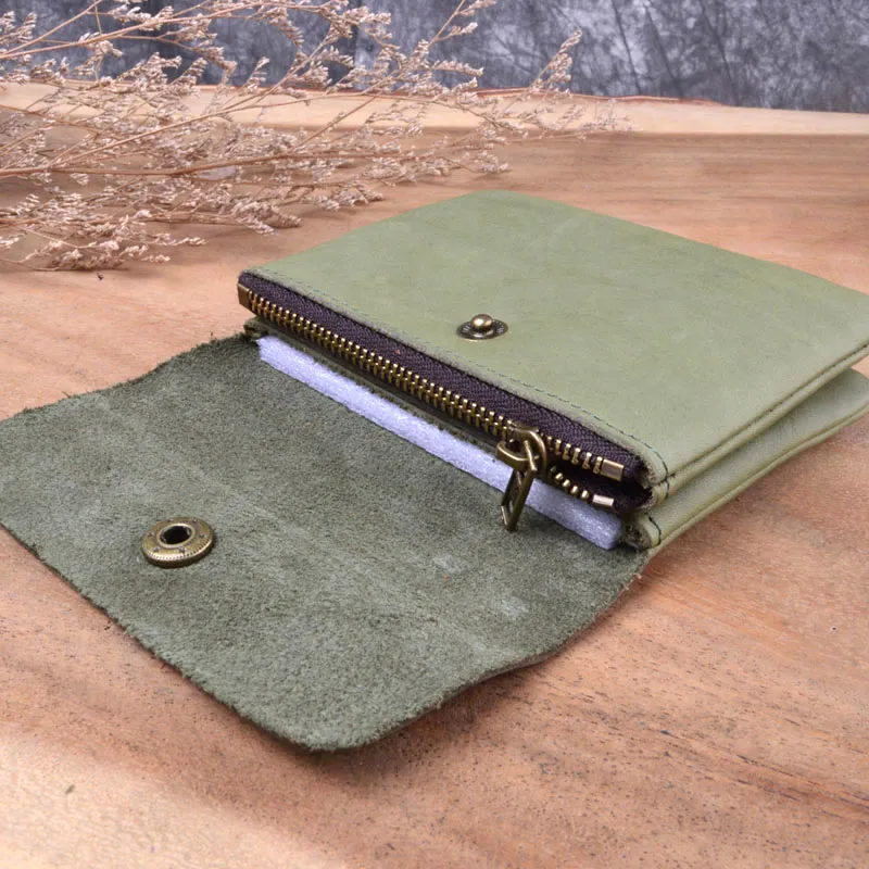 AETOO HOT Cowhide Leather Men women Wallet Short Coin Purse Small Vintage Wallets Brand High Quality Designer wallet