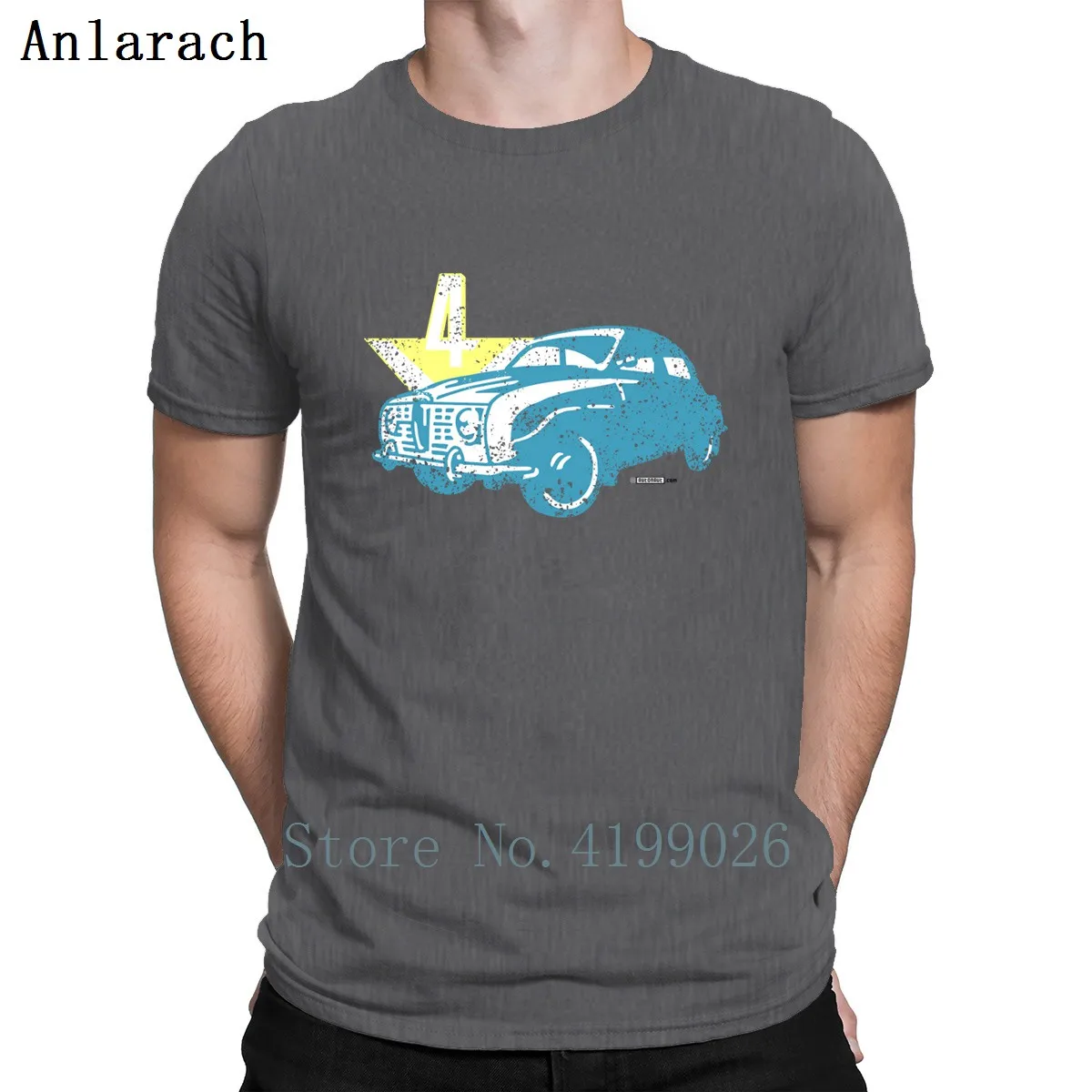 Distressed Saab 96 V4 Осенняя футболка графическая Весенняя Персонализированная хлопковая одежда для отдыха Размер new унисекс стиль рубашка