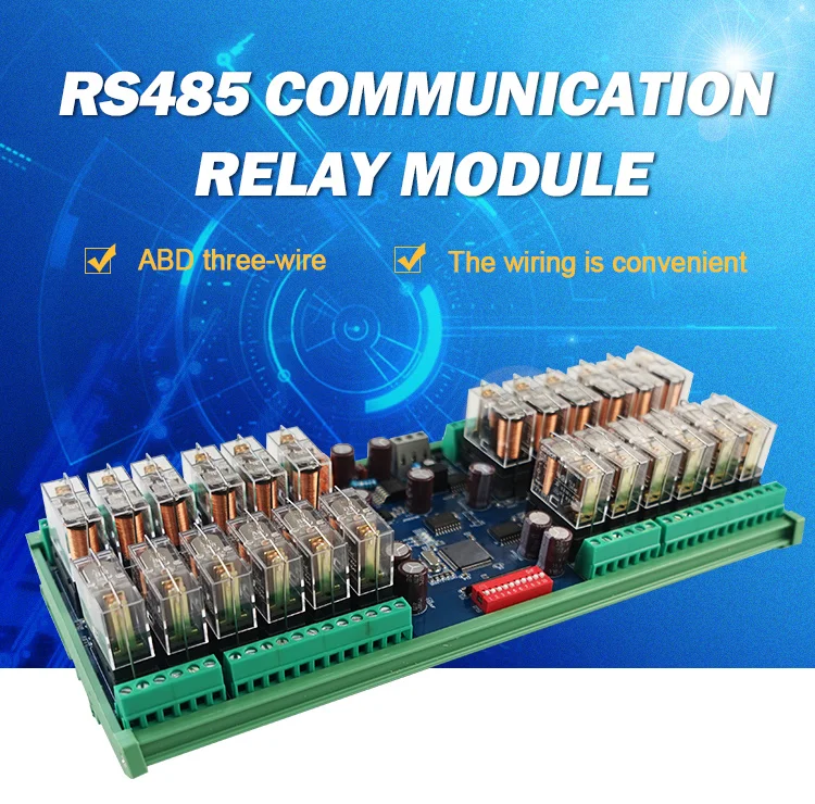 24-Channel RS485 Communication Relay Module for PLC Remote Control Description Image.This Product Can Be Found With The Tag Names Computer Office, Industrial Computer Accessories, Remote control module