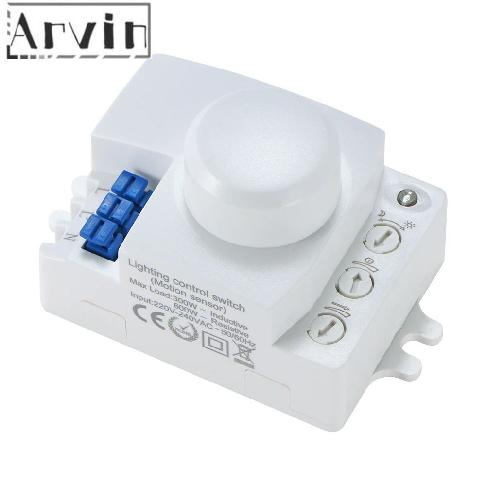 Artículo caliente Sensor de microondas interruptor 5,8 ghz HF 220V LED horno sistema 360 grado de movimiento con Radar luz con Sensor corporal interruptor de movimiento del cuerpo Detector GR6Je3MlGGd