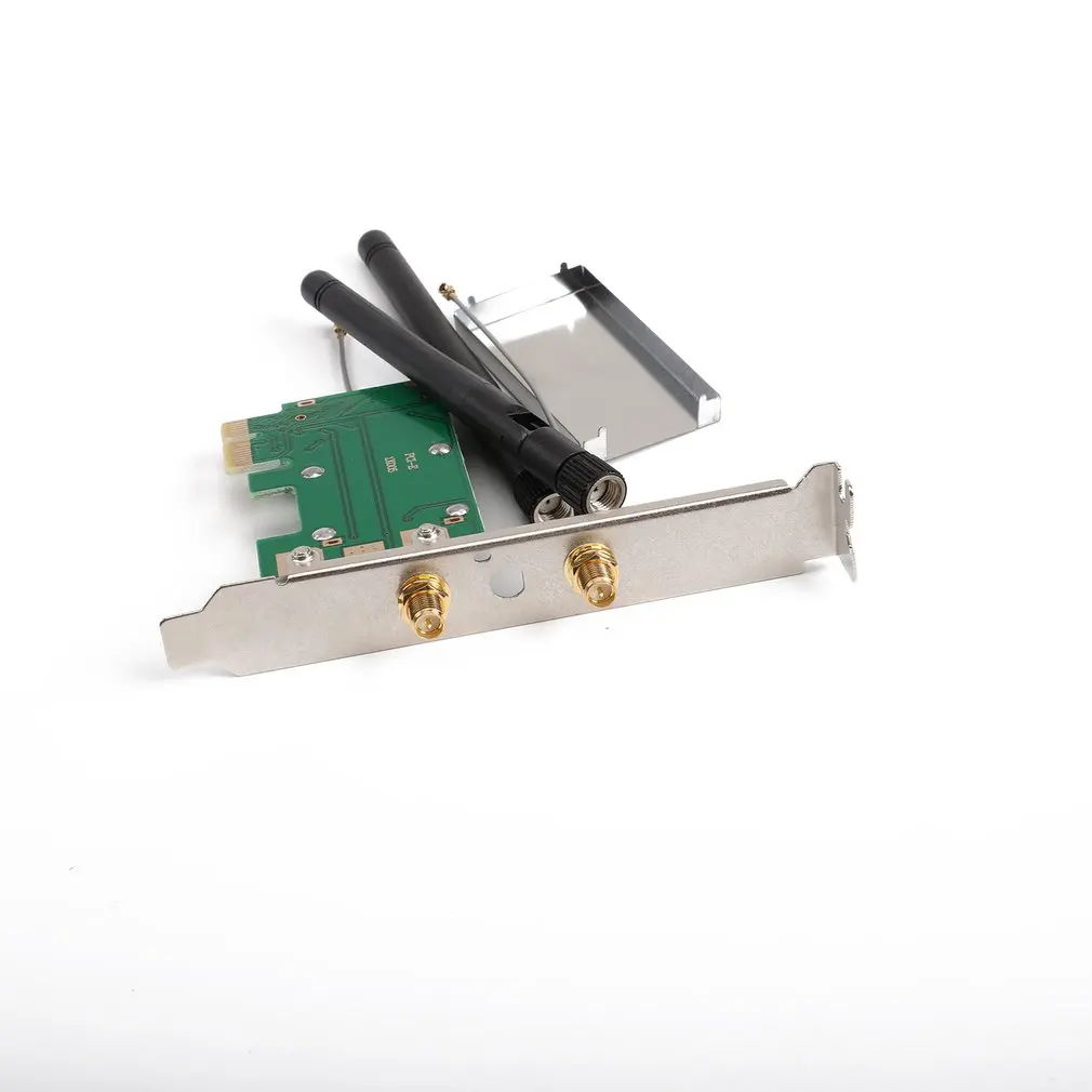 802.11n Мини беспроводной wifi PCI-E для Mini PCI PCI-E адаптер WLAN Расширительная сетевая карта с 2 антеннами wifi конвертер