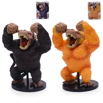

14cm Dragon Ball PVC Figure Goku the Great Ape Golden Goku Brown Goku Saiya Ape Model Boys Birthday Present