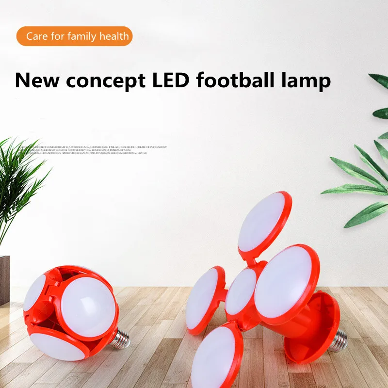 Lampadina A Led Ufo Da Calcio E27 40W 360 Gradi Lampada Pieghevole Ac 220V Lampada Faretto A Led Luce Fredda/Calda Bombilla Bianca Led