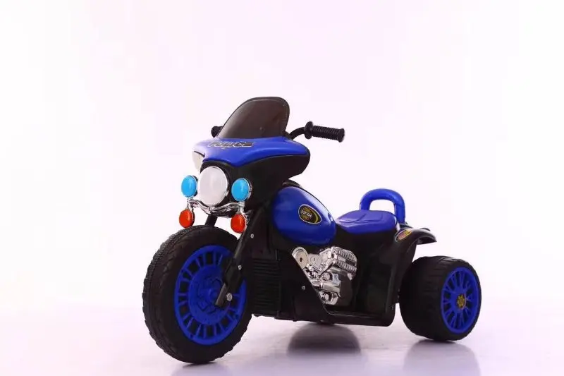 Harley Детский Электрический Автомобиль Мотоцикл трехколесный может сидеть 1-6 лет ребенок игрушка автомобиль - Цвет: blue