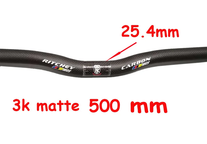 riser matte 500mm DICC-WS, супер светильник, углеродный руль для велосипеда MTB, руль для горного велосипеда, углеродный руль для велосипеда, запчасти для велосипеда 25,4 мм - Цвет: riser matte 500mm