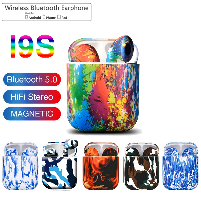 Youbina i9s TWS красочные беспроводные мини-наушники Bluetooth беспроводные наушники стерео портативные Bluetooth гарнитуры V5.0