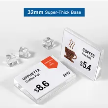 Наклонный Держатель для карт настольная информация дисплей кристально акриловая табличка