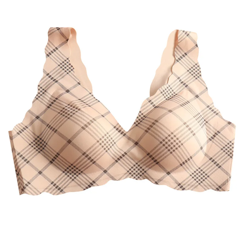 Bras Without Rims, Sports Latex Underwear, Rear Buckles, Thin Bras