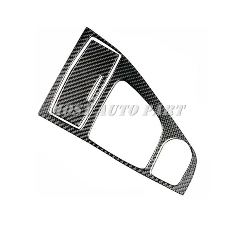 Carbon Fiber Карбоновая консоль коробка передач рамка Крышка отделка для Infiniti Q60 Coupe 2013 - Название цвета: Carbon Fiber
