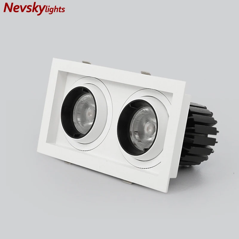 

Led Double head Recessed downlights White Ceiling LED Spot lamp bedroom Spot light Living Room modern led ceiling light fixture