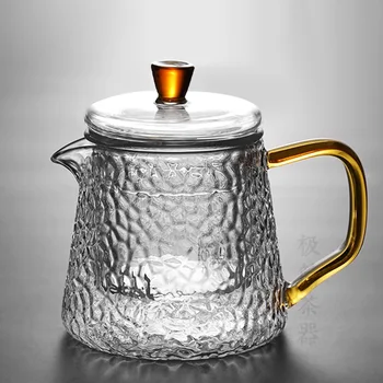 

Glass Teapot Set Household Office Heat Resistant High Temperature Explosion Proof Teaware Tea Infuser Tea Set Teacups