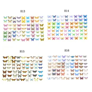 

4Pc Colorful Butterfly Heat Shrink Nail Art Earrings Shrinks Dinks Jewelry DIY