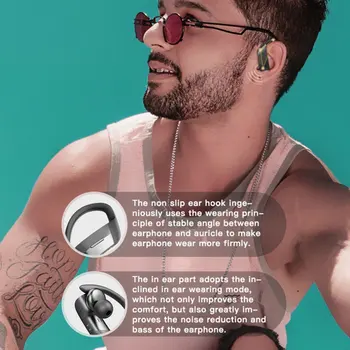 

Wireless Bluetooth for Jogging 5.0 Earphones Tws Ear Hook Headset IPX6 Waterproof Sport Earbuds For Android Ios Phone