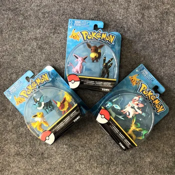 

Tomy Pokemon Figures Kids Gifts Doll Collections Pocket Monster Eevee Pikachu Action Figure