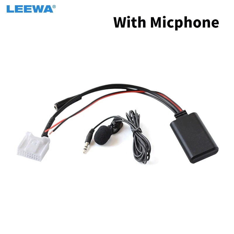 Автомобильный беспроводной Bluetooth-модуль LEEWA аудиокабель Aux музыкальный адаптер с