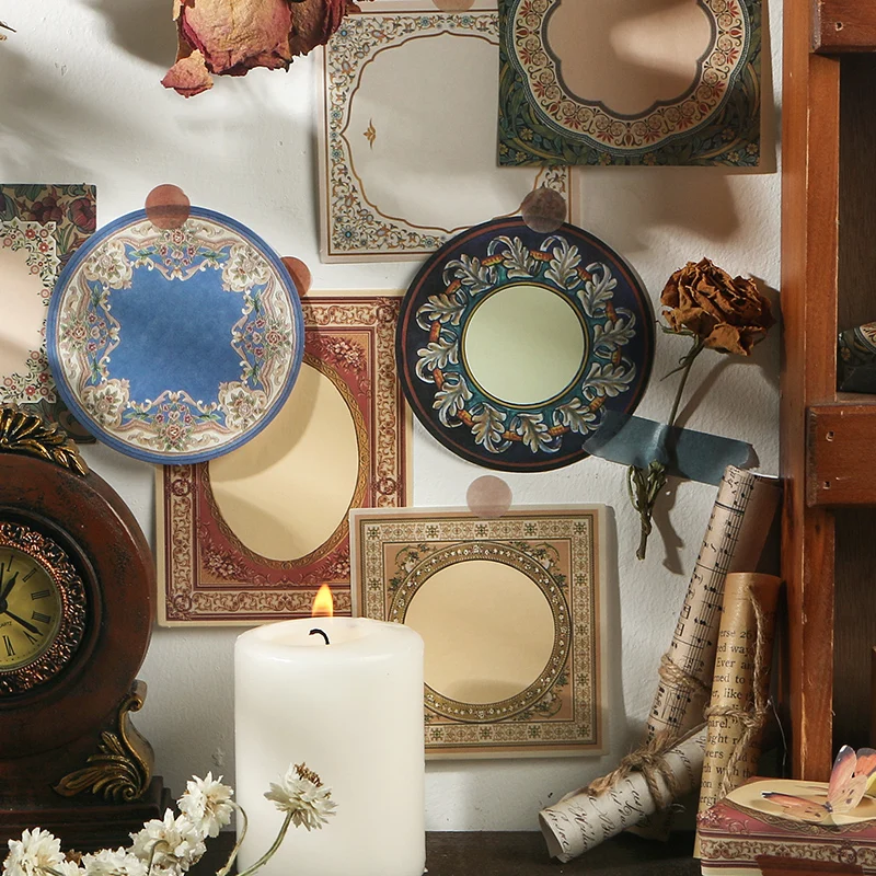 30 листов средневековые цветы блокноты липкие заметки ретро блокнот дневник в