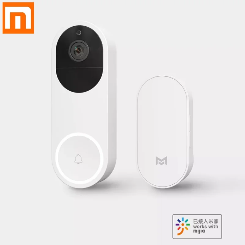 

Original Xiaomi Mijia xiaomo AI Face Identification 1080P IR Night Vision Video Doorbell Set Motion Detection SMS Push Intercom