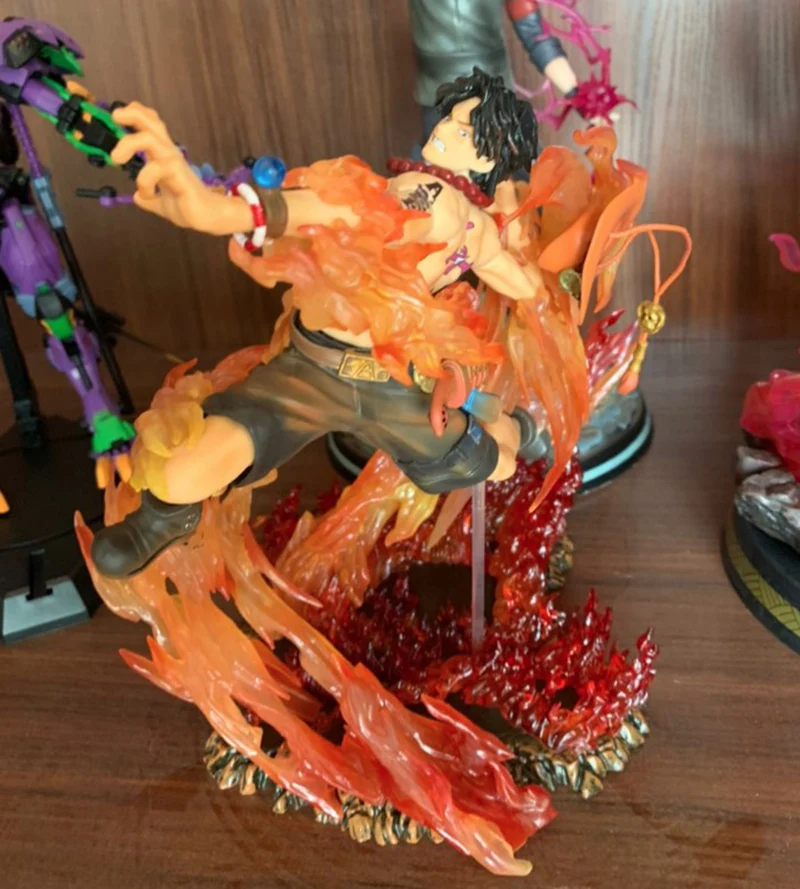 Amine one piece POP MAX Portgas D Ace ПВХ фигурка ACE Fire punch Battle ver. Модель игрушки