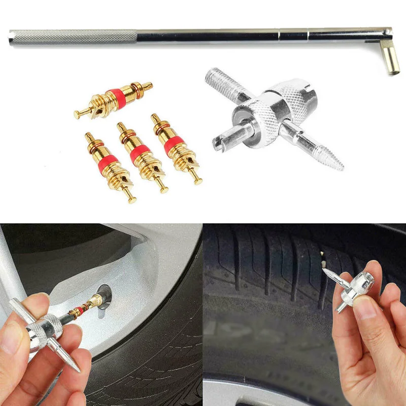

Tire Valve Stem Installation Puller Removal Wrench Repair Hand Tool Part Set Kit
