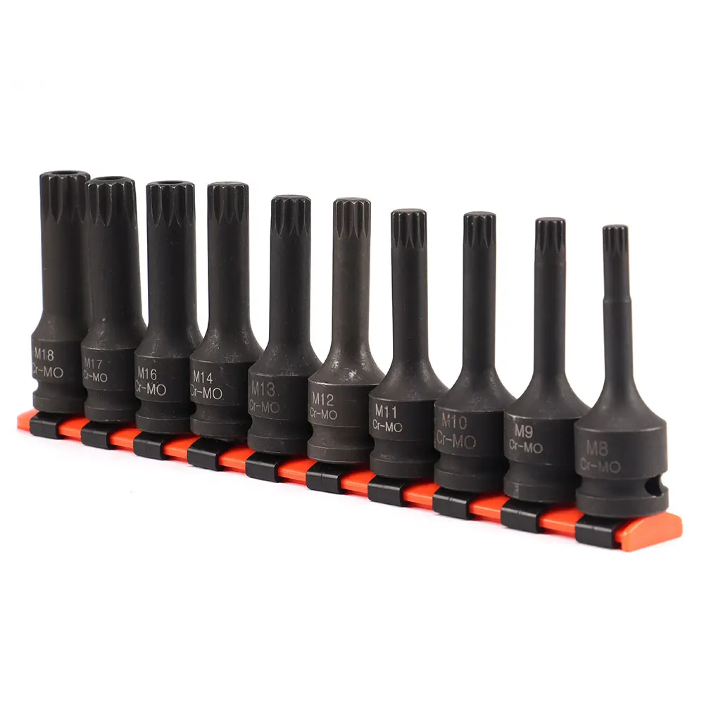 Chave Pneumática, M8-M18, 10Pcs, 1 2 