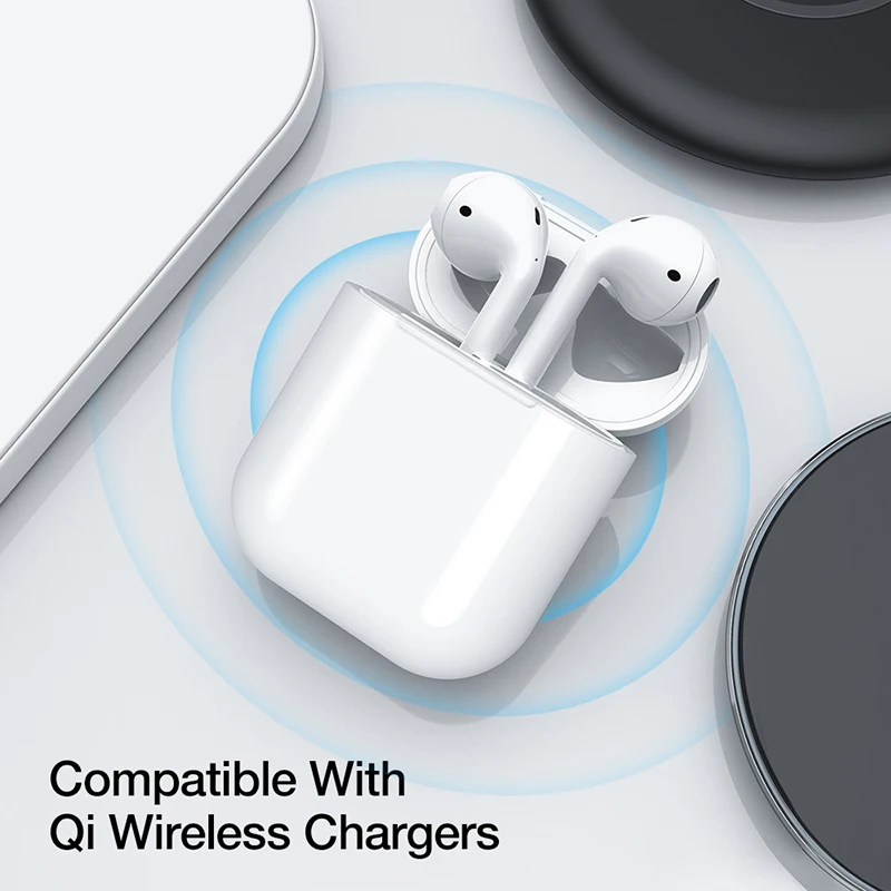RAXFLY Qi беспроводной зарядный чехол для AirPods силиконовый защитный чехол для Apple Air Pods AirPod чехол для зарядного устройства Аксессуары