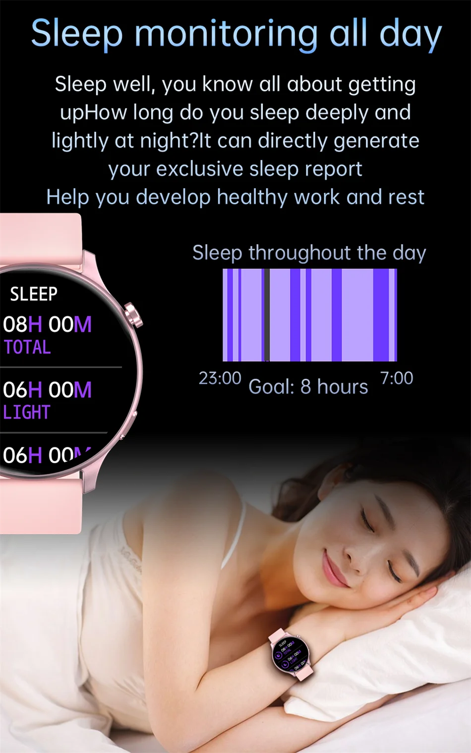 2022 New Bluetooth call Smart Watch Women Men Dynamic dial Information Remind Sports Multifunctional Waterproof Smartwatch+Box