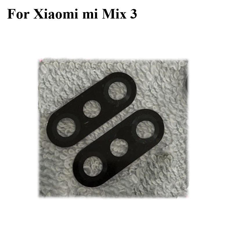 

Black For xiaomi mi Mix 3 Mix3 Rear Back Camera Glass Lens Cover Replacement Phone Repair Parts For xiaomi mi Mix3