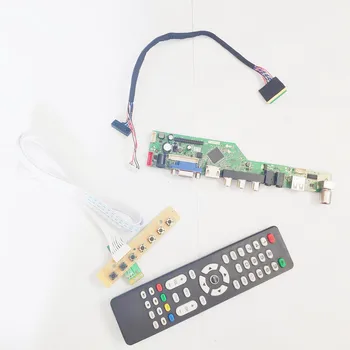 

For N133BGE-L11/L21/L31 VGA+HDMI+AV+USB+RF 1366*768 notebook PC LVDS 40Pin WLED 13.3" TV53 screen controller drive board DIY kit