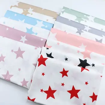 

160cm*50cm Multicolor star Newborn baby kids Cotton Fabric Printed Cloth Sewing Quilting bedding apparel dress patchwork fabric