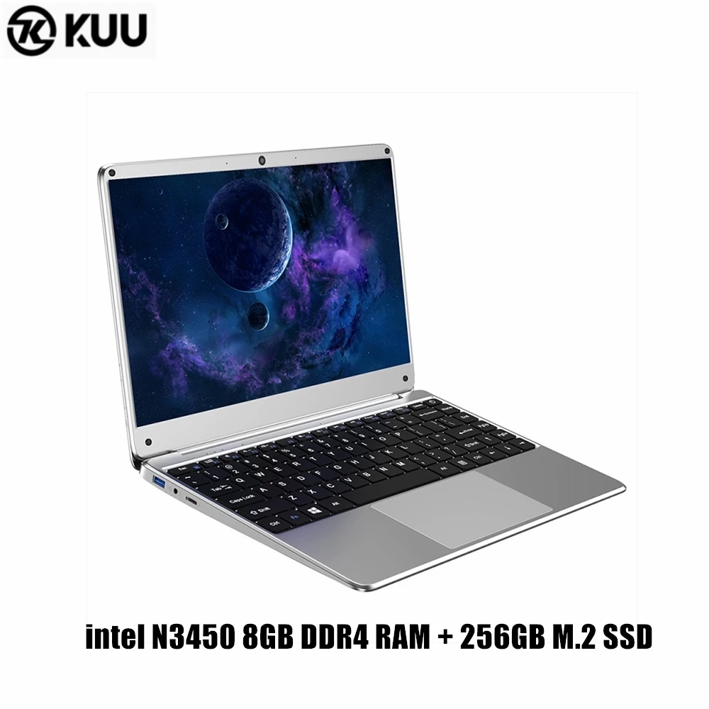 KUU 14 1 дюймов для Intel N3450 8 Гб DDR4 RAM 256 ГБ SSD ноутбук IPS полная раскладка клавиатура