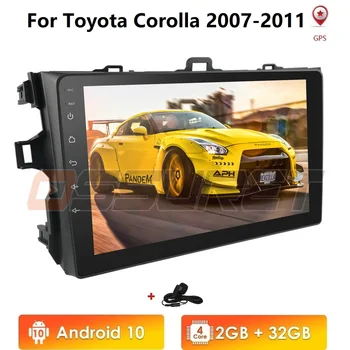 

2G+32G Android 10 2din For Toyota Corolla 2007 2008 2009 2010 2011 Car Radio Multimedia Video Player Navigation GPS 2 din no dvd
