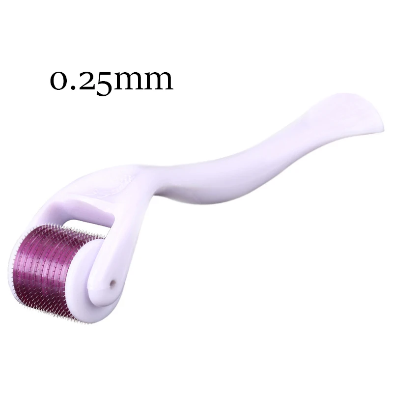 DRS 540 Derma ролика 0,2/0,25/0,3 мм титановые иглы мезороллер коллаген инъекции дермы ролик для средств по уходу за кожей для ухода за волосами, Лечение выпадения - Цвет: 0.25 MM