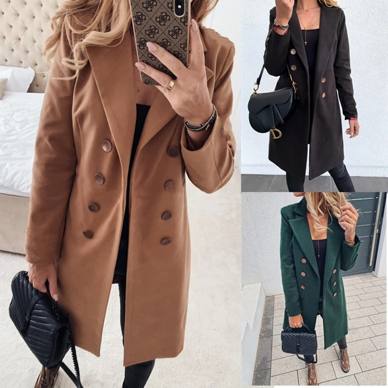 plus size green coat