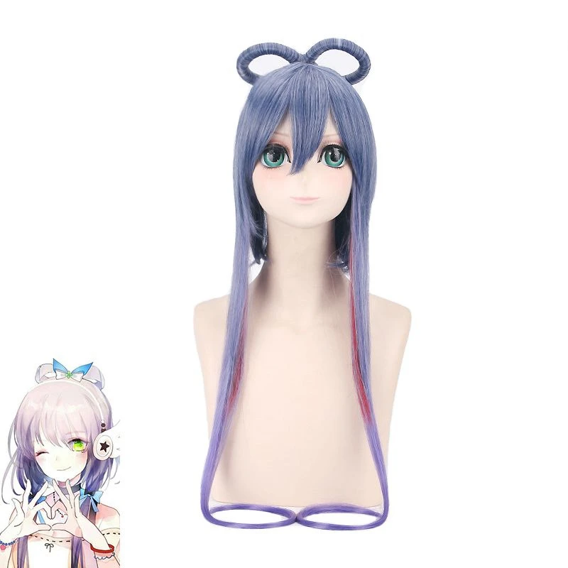 

Vocaloid Luo Tianyi Women Blue Ombre Long Wig Costume YAYIN GONGYU Heat Resistant Synthetic Hair Cosplay Wigs